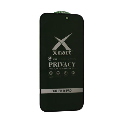 Zastitno staklo Tempered glass X mart 9D Privacy za iPhone 16 Pro 6.3