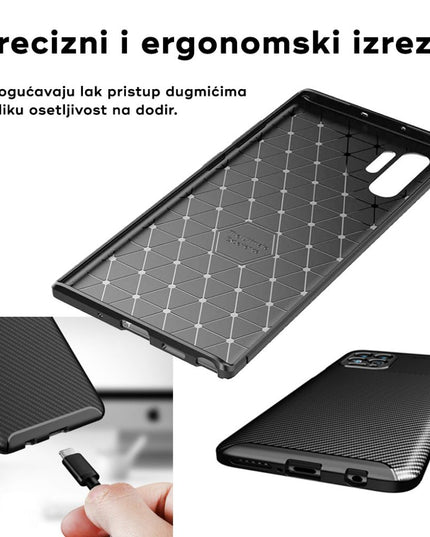Maska za Xiaomi Redmi Note 15 Pro 5G (EU) crna Defender Carbon