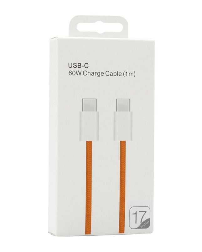 Data kabl za iPhone 17 seriju 60W PD na Type C 1m narandzasti