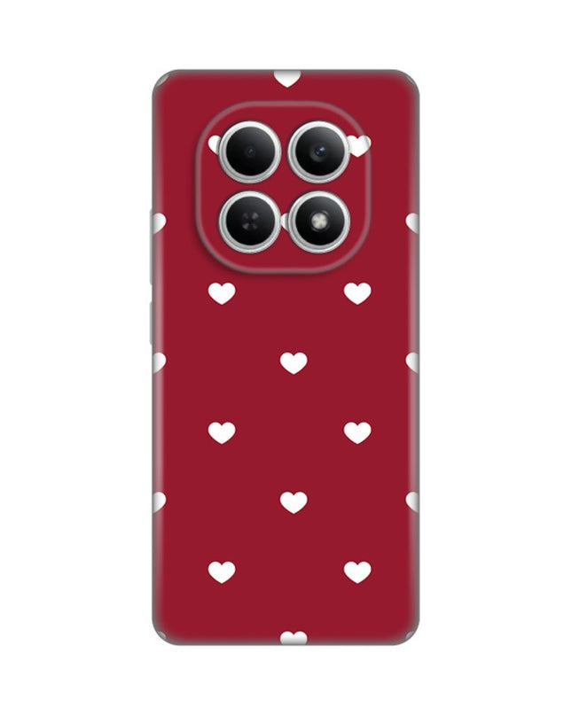 Maska za Xiaomi Redmi Note 15 4G/5G Burgundy Hearts Silikonska Print Skin