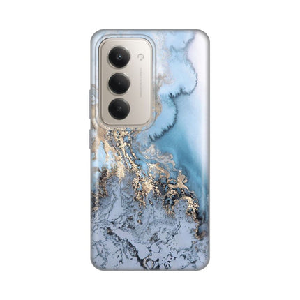Maska za Xiaomi Redmi 15 4G Blue Gold Marble Silikonska Print