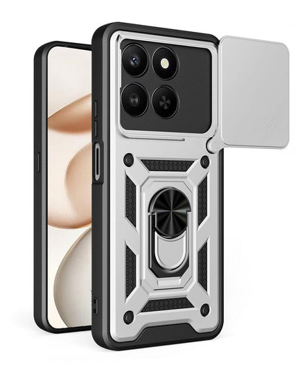 Maska za Honor X7d 4G/400 Smart 5G siva Hard Shield