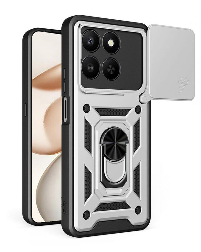 Maska za Honor X7d 4G/400 Smart 5G siva Hard Shield