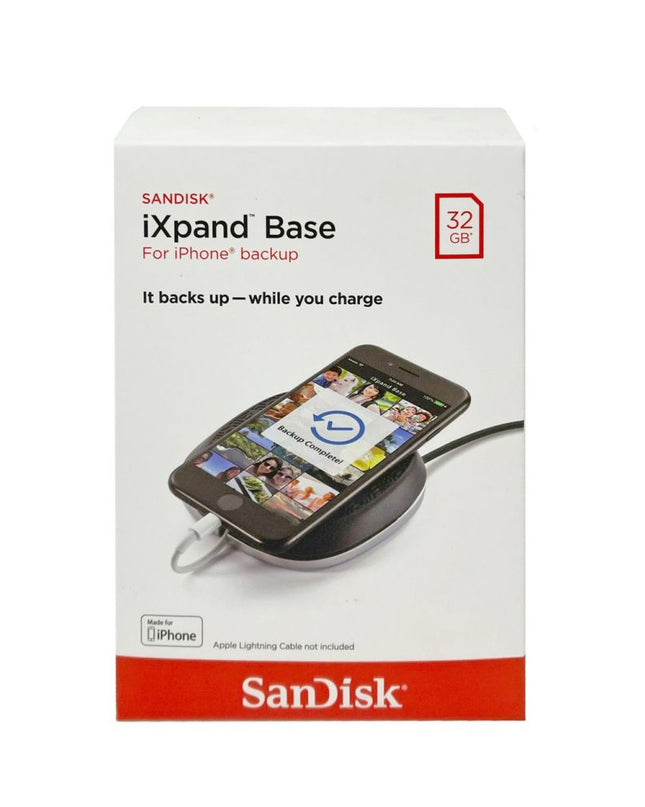 SanDisk iXpand Base punjač za iPhone sa memorijom za automatski back-up slika i videa 32GB