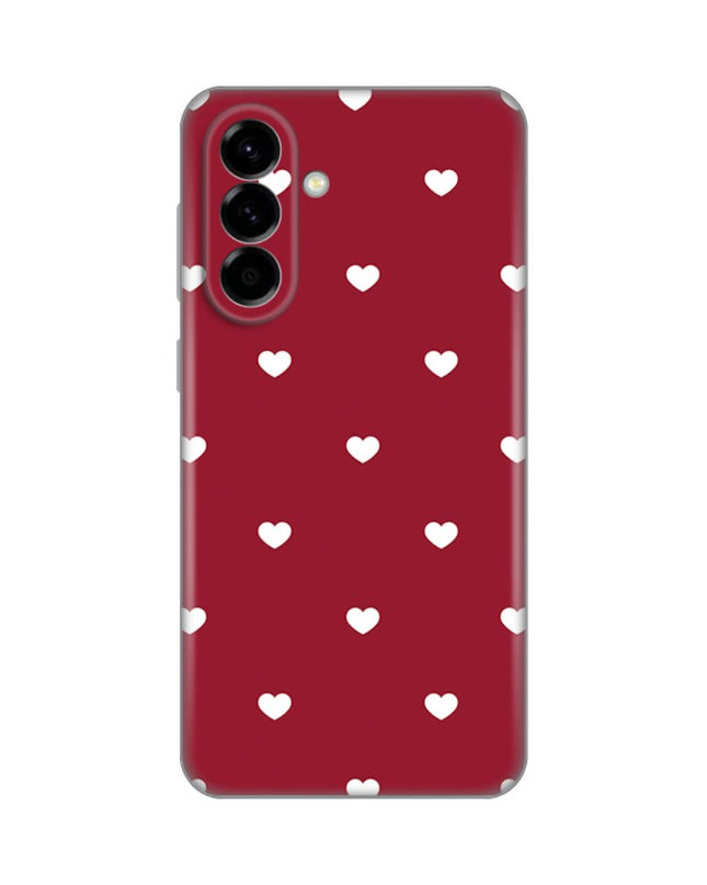 Maska za Samsung A576B Galaxy A57 5G Burgundy Hearts Silikonska Print Skin
