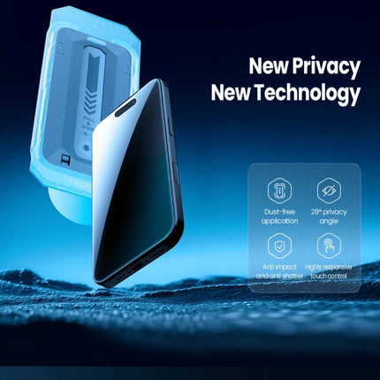 Zastitno staklo Tempered glass Nillkin Guardian Privacy za iPhone 17 Pro 6.3 (sa kalupom)