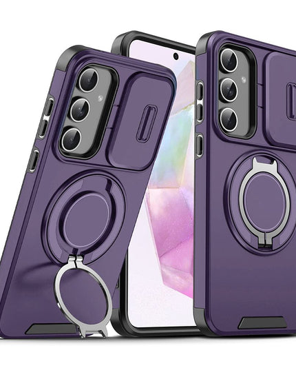 Maska za Samsung A576B Galaxy A57 5G ljubicasta CamShield Ring stand