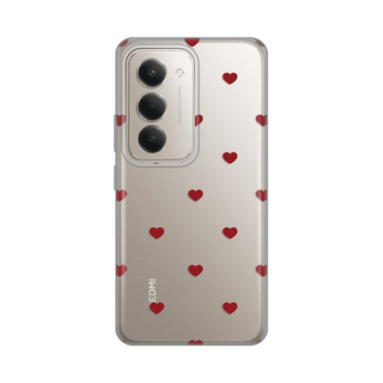 Maska za Xiaomi Redmi 15 4G Red Hearts Silikonska Print