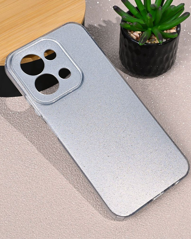 Maska za Xiaomi Redmi 15C 4G 173mm srebrna Sparkle Dust