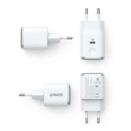 ANKER Nano 45W putni zidni punjač sa ekranom, USB-C port, bela