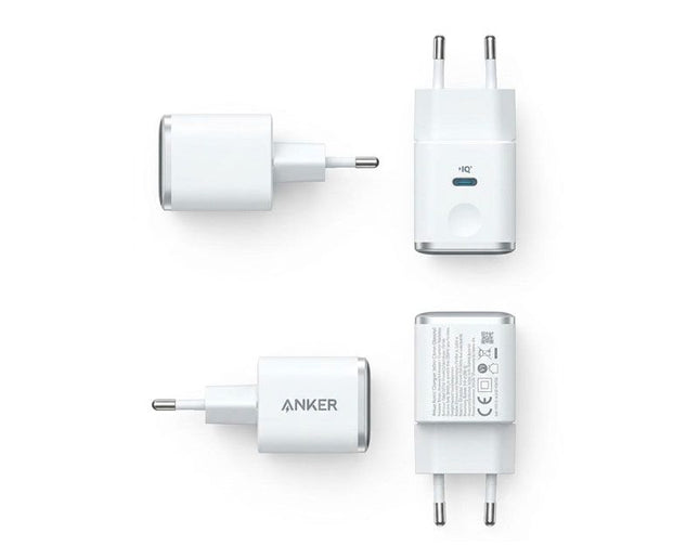 ANKER Nano 45W putni zidni punjač sa ekranom, USB-C port, bela