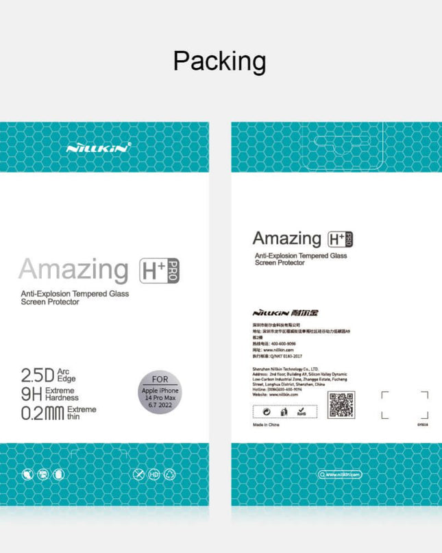 Zastitno Staklo Tempered glass Nillkin H+ Pro za iPhone 14 Pro Max 6.7