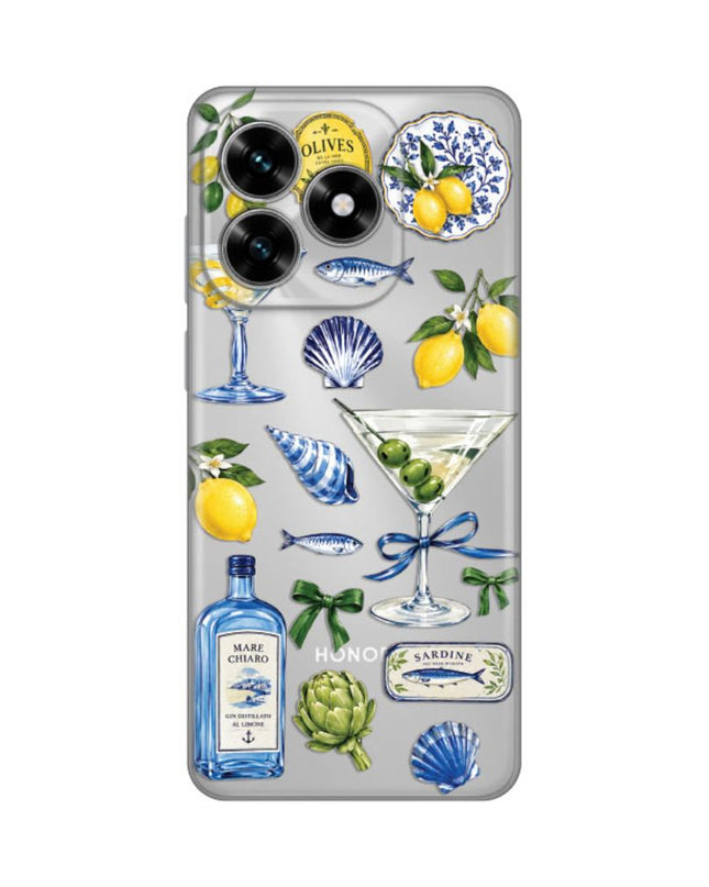Maska za Honor X5c Plus Mediterranean Martini Silikonska Print
