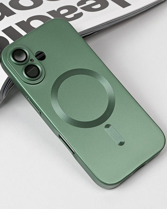 Maska za iPhone 17 6.3 zelena Magsafe Chrome
