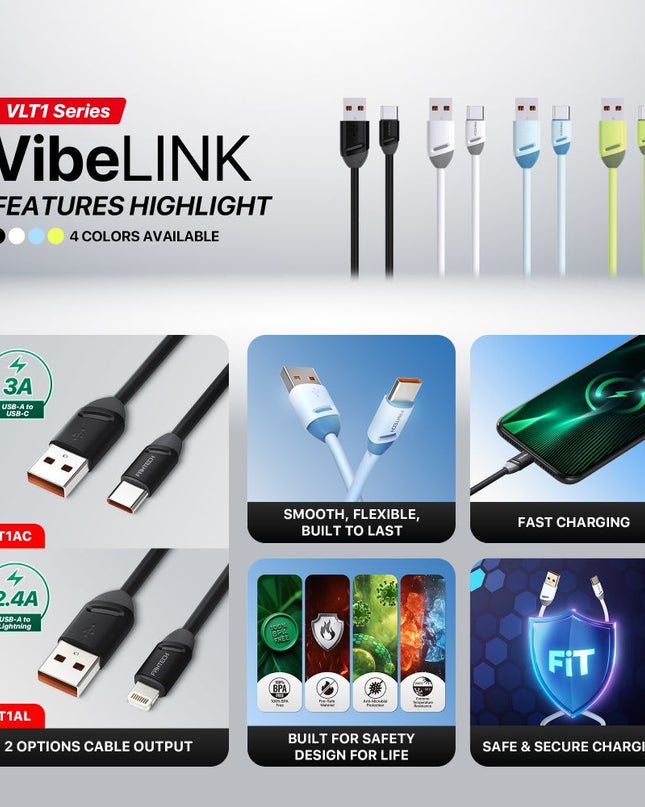 Kabl set Fantech VibeLink VLT1AC
