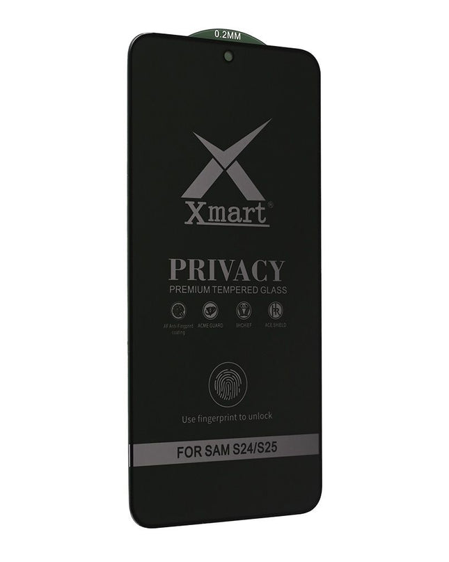 Zastitno staklo Tempered Glass X Mart 9D Privacy za Samsung S921B/S931B Galaxy S24/S25 (fingerprint unlock)