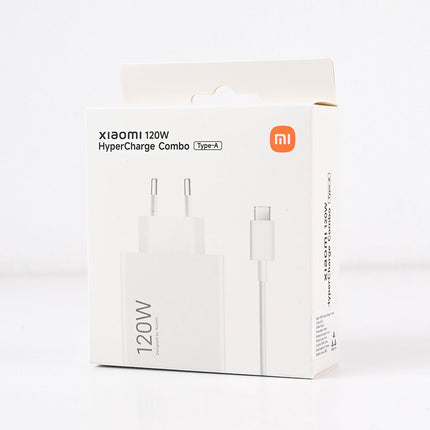 Kucni punjac Xiaomi HyperCharge 120W sa USB na Type C kablom beli EU