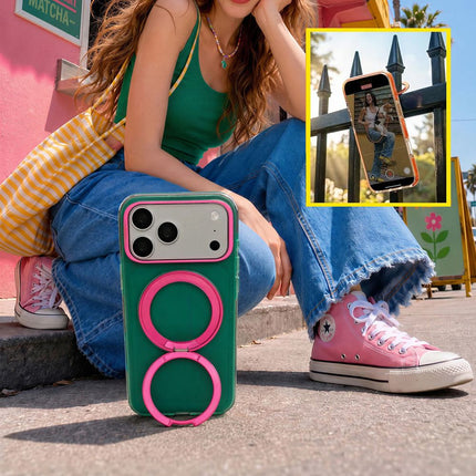 Maska za iPhone 17 Pro Max 6.9 narandzasta Magsafe Color Ring