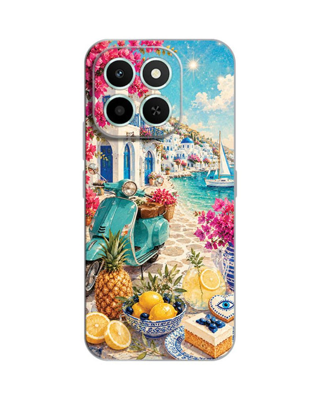 Maska za Honor X6c Summer in Greece Silikonska Print Skin