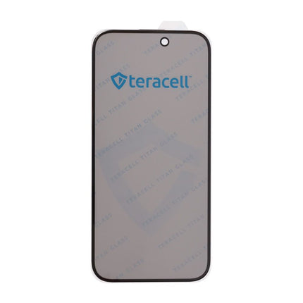 Zastitno staklo Tempered Glass Privacy Teracell Titan 2.5D za iPhone 15 Pro 6.1 crni