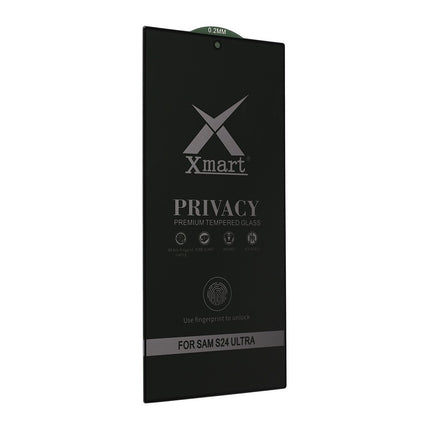 Zastitno staklo Tempered Glass X Mart 9D Privacy za Samsung S928B Galaxy S24 Ultra (fingerprint unlock)