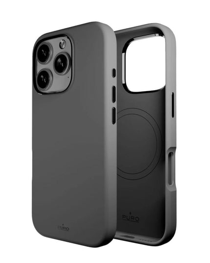 Maska za iPhone 16 Pro 6.3 tamno siva Puro ICON MAG PRO