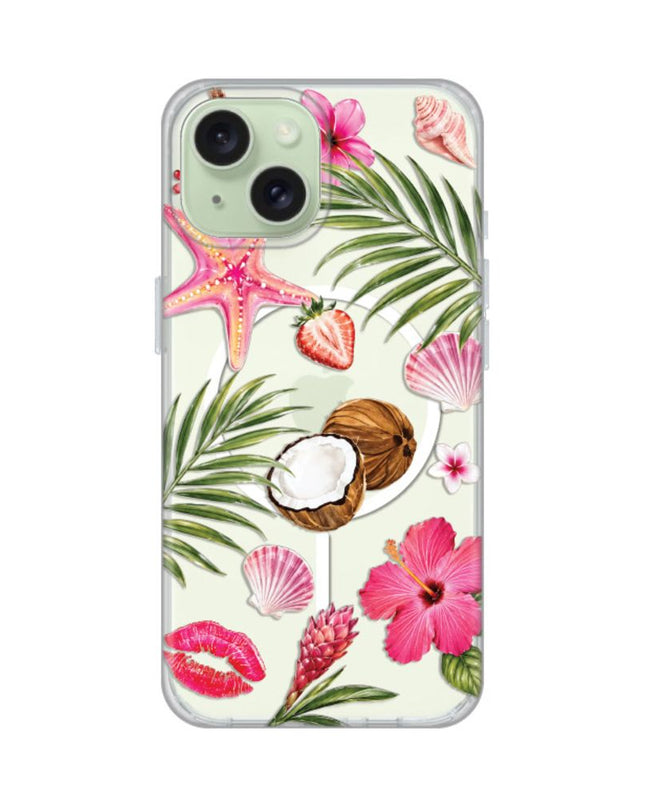 Maska za iPhone 15 6.1 Coconut Paradise Print Magsafe
