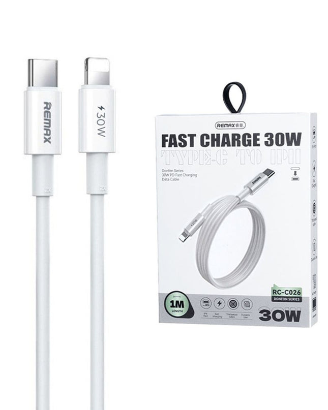 Data kabl REMAX Dofon Series 30W PD Fast Charging 1M RC-C026 Type C na iPhone lightning beli