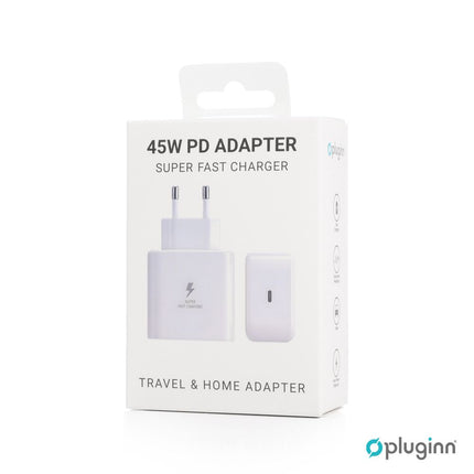 Kucni Punjac Pluginn AJ-45 KP45W PD Fast 45W za Samsung beli CE
