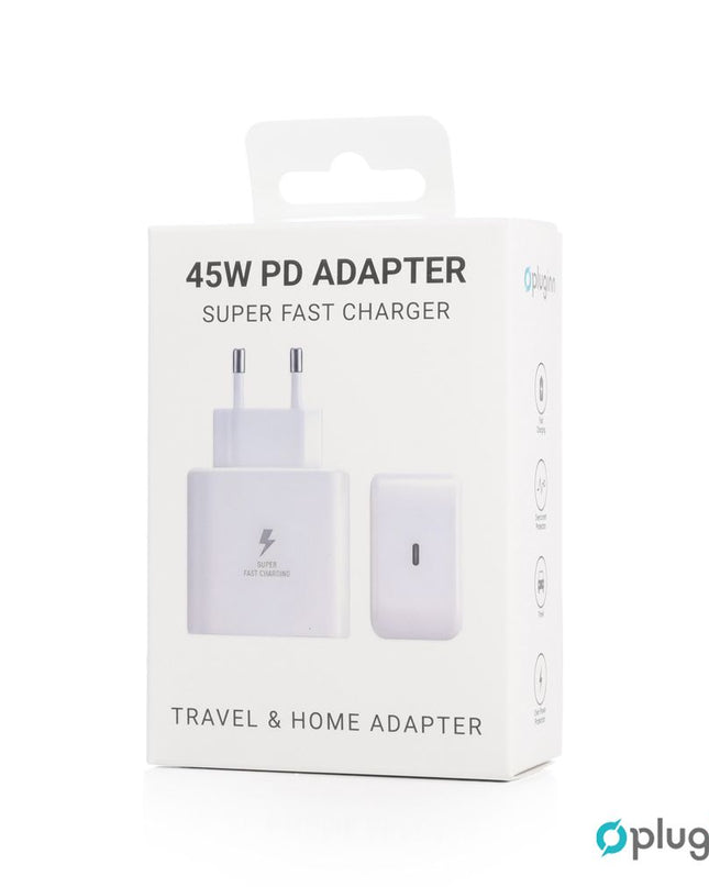 Kucni Punjac Pluginn AJ-45 KP45W PD Fast 45W za Samsung beli CE