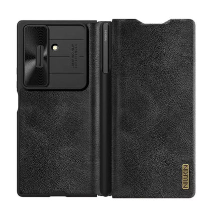 Maska za Samsung F966B Galaxy Z Fold 7 crna (with pen) Nillkin Qin Pro Leather