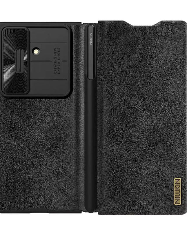 Maska za Samsung F966B Galaxy Z Fold 7 crna (with pen) Nillkin Qin Pro Leather