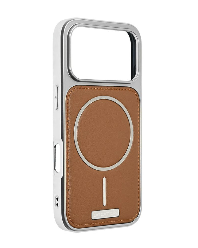 Maska za iPhone 17 Pro 6.3 braon Magsafe Urban Leather