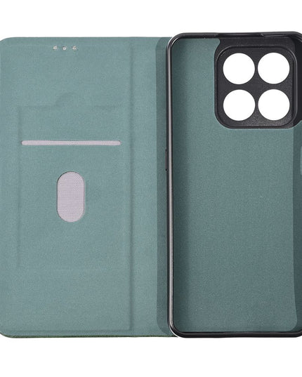 Maska za Honor X7d 4G/400 Smart 5G tamno zelena Teracell Elegant Flip