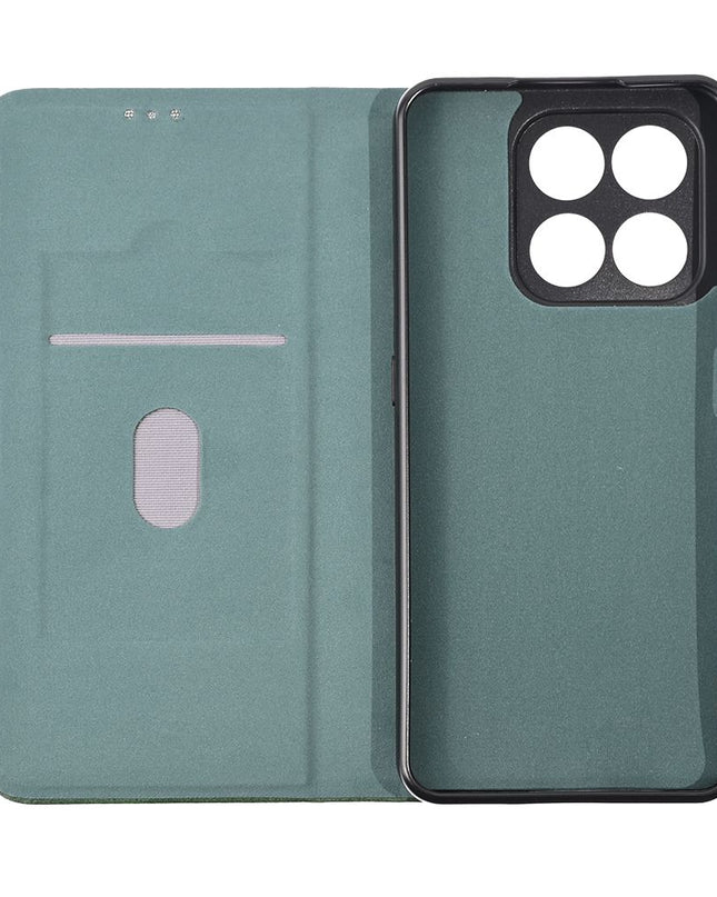 Maska za Honor X7d 4G/400 Smart 5G tamno zelena Teracell Elegant Flip