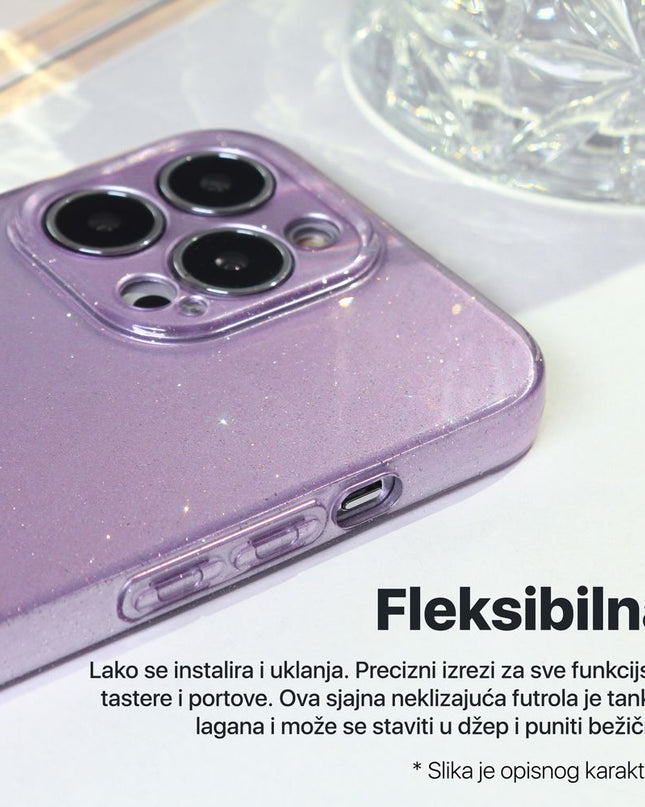 Maska za Honor X6a bela Sparkle Dust