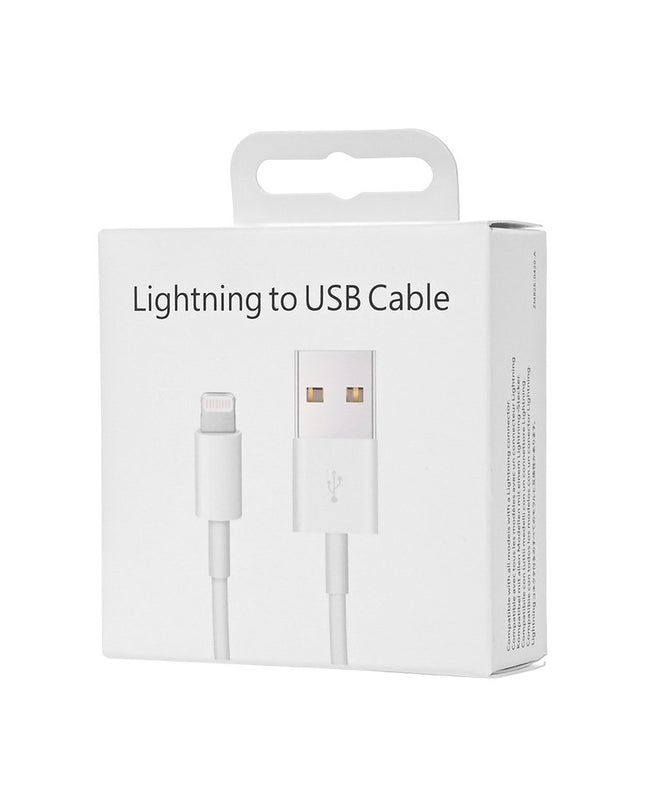 Data kabl L za iPhone 11-14 USB na Lightning beli 1m