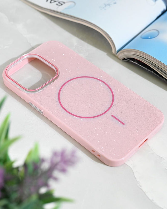 Maska Magsafe Sparkle Dust za iPhone 13 Pro 6.1 rose