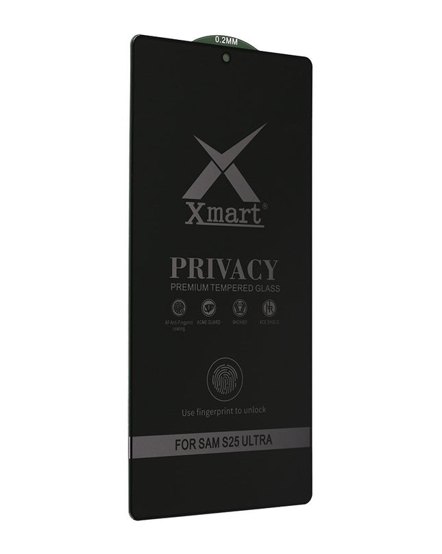 Zastitno staklo Tempered Glass X Mart 9D Privacy za Samsung S938B Galaxy S25 Ultra (fingerprint unlock)