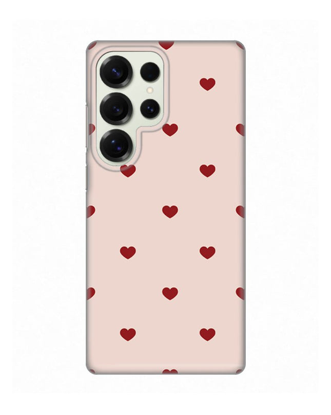 Maska za Samsung S938B Galaxy S25 Ultra Beige Hearts Silikonska Print