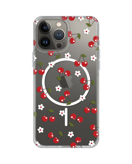 Maska za iPhone 13 Pro Max 6.7 Cute Cherries Print Magsafe