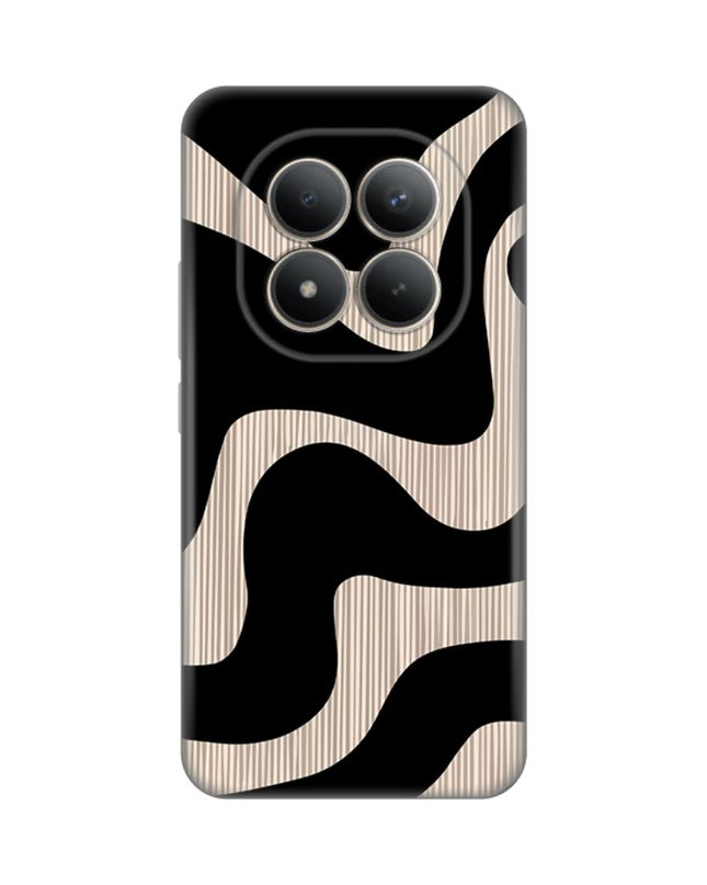 Maska za Xiaomi Redmi Note 15 Pro Plus 5G Black Flow Silikonska Print Skin