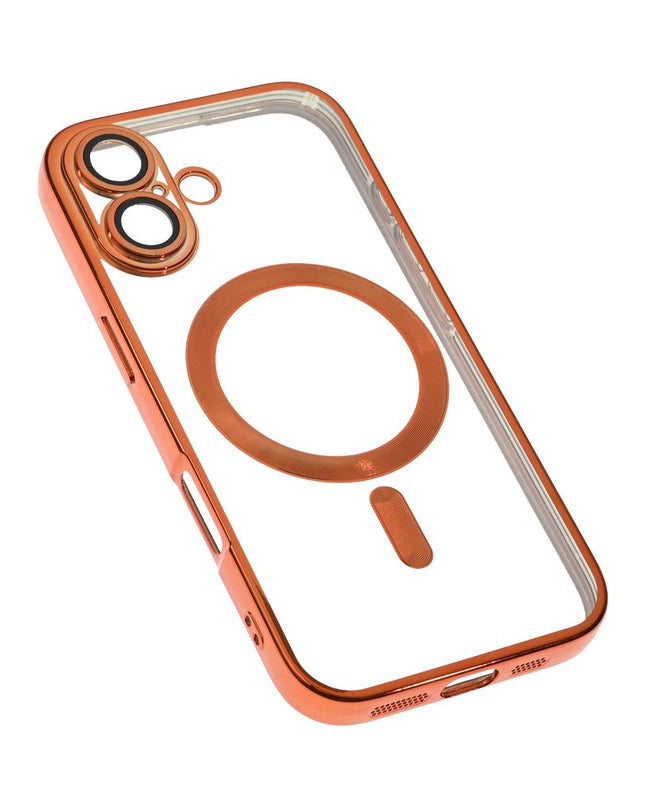 Maska za iPhone 16 6.1 narandzasta Magsafe Lux