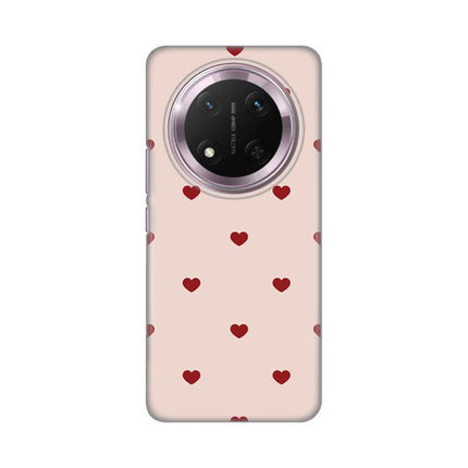 Maska za Honor Magic 7 Lite Beige Hearts Silikonska Print