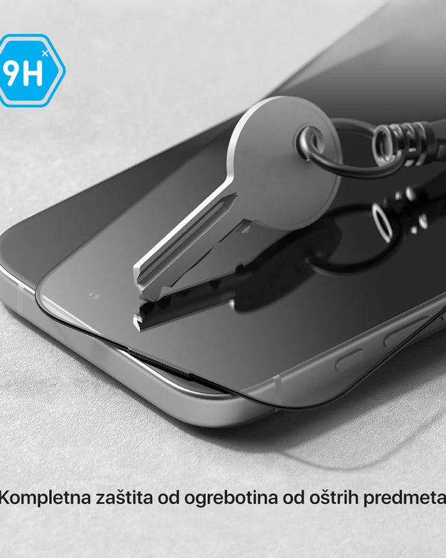 Zastitno staklo Tempered glass Teracell Titan 2.5D za iPhone 13 Pro Max/14 Plus 6.7 crni
