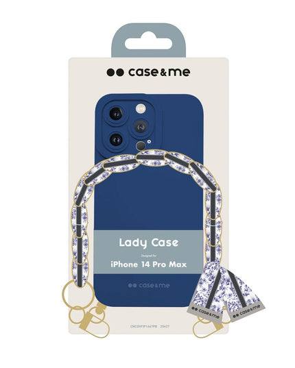 Maska za Iphone 14 Pro Max 6.7 plava CASE&ME sa maramom