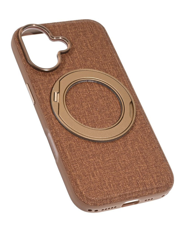 Maska za iPhone 17 6.3 Magsafe Textile braon