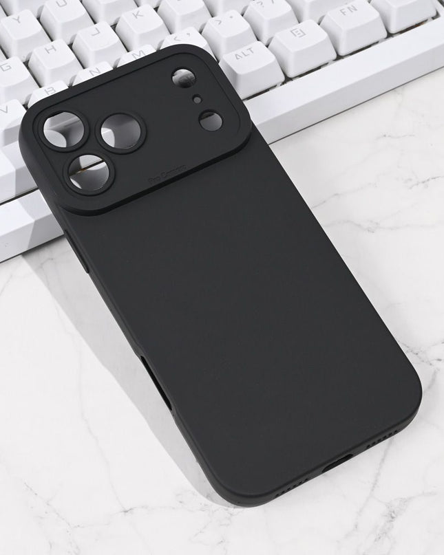 Maska za iPhone 17 Pro Max 6.9 crna Silikon Pro Camera