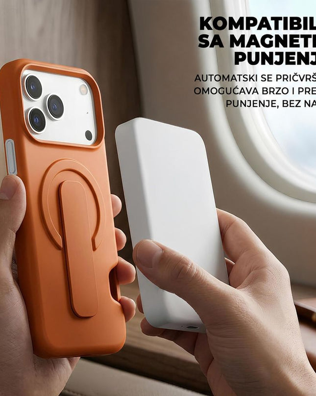 Maska za iPhone 17 6.3 crna Magsafe GripCard