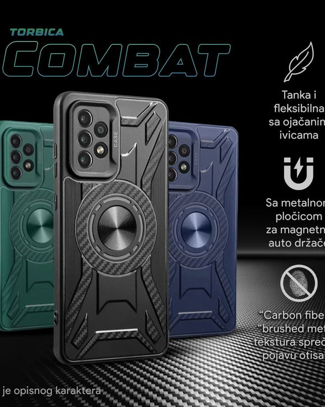 Maska Combat za Xiaomi Redmi Note 12 4G (EU) crna